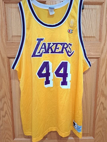Champion 50th Anniversary Los Angeles Lakers Jerry West NBA Jersey 52 Cover