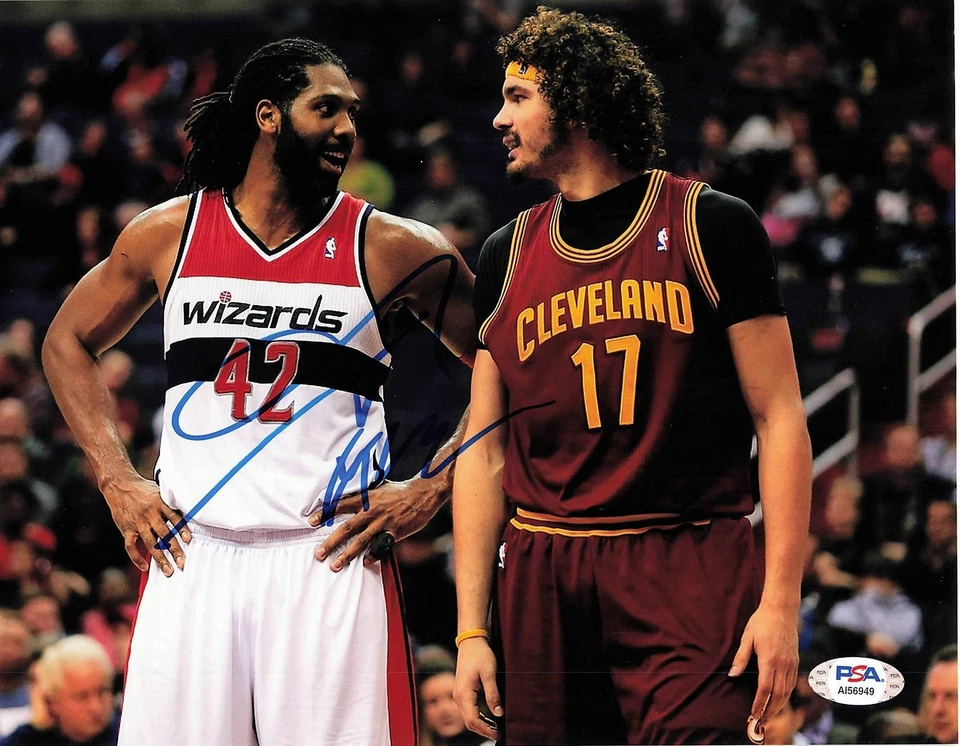 Nene Hilario 签名 8 x 10 照片 PSA/DNA 华盛顿奇才队 亲笔签名 — 第 1/1 张图片