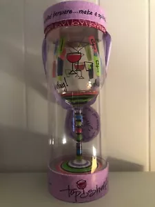Top Shelf Bachelorette “Final Fling Before the Ring" Hand-Painted Wine Glass NIB - Picture 1 of 9