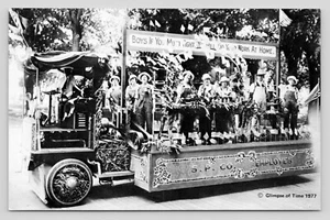 #18 Supporting Your Country WWI Parade Float VTG REPRODUCTION Unposted Postcard - Picture 1 of 2