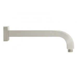 Cepillo de brazo de ducha níquel montado en pared Signature Hardware 449864 Rigi 10". - Imagen 1 de 2