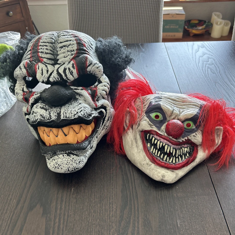 California costume Last Laugh the Scary Clown Mask Halloween Adult High end Pads - Image 1 of 4