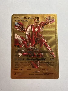 Gold Foil Card Collection Iron Man & Scizor Tag Team GX NM - Picture 1 of 2