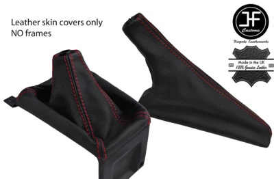 Rote Naht Oberteil Maserung Gamaschen Leder F�r Audi Coup� Gt B2 Quattro Ur - Bild 1 von 3