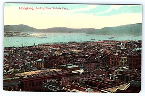 Hong Kong looking from Victoria Peak China Postcard C001 - Picture 1 of 2