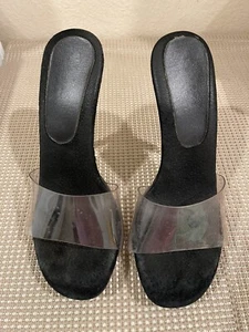 Two Lips Slip On Black suede 5 inches Heels without The Logo And Box - Picture 1 of 6