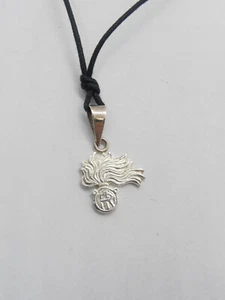 Fiamma dell'Arma dei Carabinieri : Ciondolo in Argento 925 Pendente mis. piccola - Imagen 1 de 3