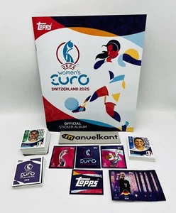 Topps UEFA Women's Euro 2025 - Album vuoto + Set Completo figurine - Foto 1 di 1