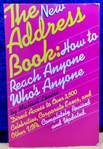 The New Address Book by Michael Levine; Putnam; 1986; pb; VG+ - Bild 1 von 3