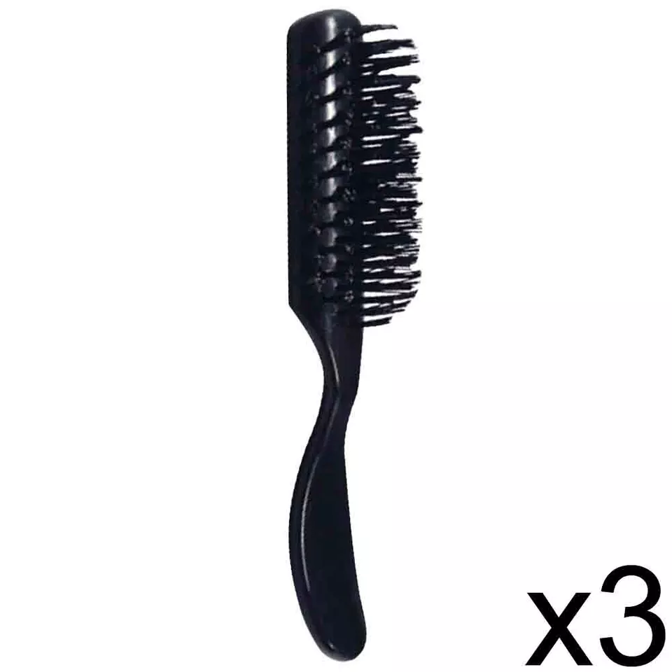 BARBERO SALÓN DE BELLEZA SCALPMASTER CERDAS DE NAILON PEINADO CEPILLO PARA EL CABELLO 5 FILAS 3 PIEZAS Foto 1 de 1