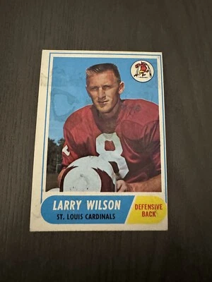 1968 Topps #164 LARRY WILSON St Louis Cardinals Football Card HOF - Image 1 of 4