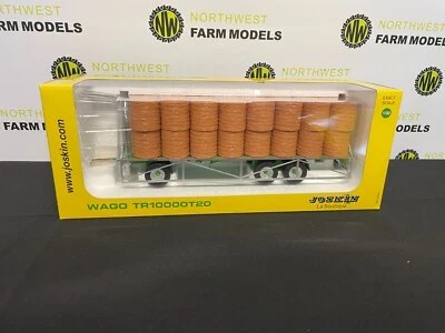 UNIVERSAL HOBBIES 5225 1:32 SCALE JOSKIN WAGO TR10000 T20 TRAILER WITH BALES - Image 1 of 3