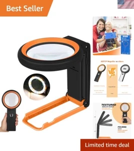 Versatile 30X 40X Magnifier with 18 LED Lights – Ideal for Close Work & Reading - Picture 1 of 14