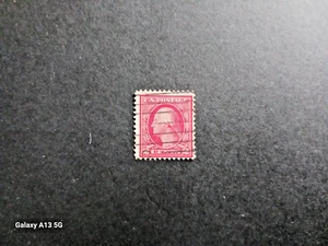 VINTAGE - George Washington Red 1923 - 2 Cent Stamp USED - Picture 1 of 2