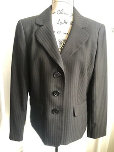 LE SUIT SEPARATES 12 BLACK PINK STRIPE JACKET BLAZER - Picture 1 of 10