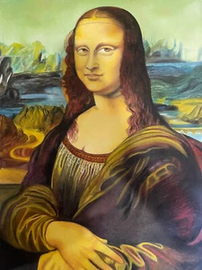 oil painting-mona copy -oil,hand painting,canvas, 58cm x 43cm - Picture 1 of 1