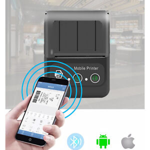 Portable Bluetooth Mobile Thermal Receipt Label Printer Printting Android IOS