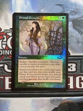 Primal Growth Planeshift FOIL Green Common Sorcery MTG Magic LP