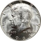 1964 Kennedy Half Dollar. Brilliant Uncirculated. 90% Silver