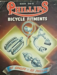 SOLO CARPETA CATÁLOGO VINTAGE: ACCESORIOS PHILLIPS BISCYLE 1949-1950 IMPRESIÓN INGLATERRA - Imagen 1 de 4