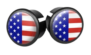 Velox Pictured Bar End Plugs, USA, One Size - Picture 1 of 1