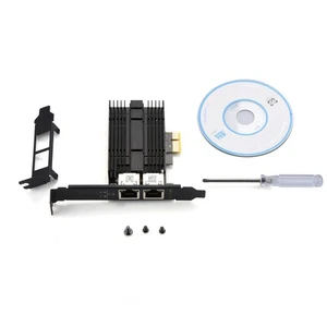 2 RJ45 Port For Intel I226 chip 2.5Gbps PCI-E X1 X4 X8 Ethernet Network Adapter - Picture 1 of 12