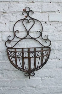 Dekorativer Wandkorb, Wandablage, Wandregal, Eisen, mediterran inkl. Versand - Bild 1 von 1