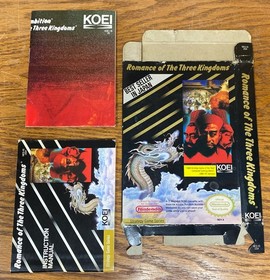 Romance of The Three Kingdoms - NES - Nintendo BOX - Manual - Poster ONLY