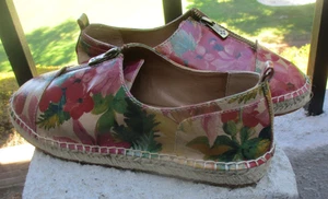 NUEVO SIN ETIQUETAS PATRICIA NASH ~ ALPARGATAS DE CUERO EVA ~ 7.5 ~ FLORAL - Imagen 1 de 8