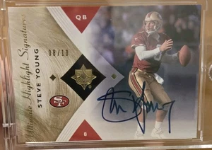 2008 Steve Young Ultimate Collection Auto Gold Jersey #8/10!!! Autograph 49rs!! - Picture 1 of 2