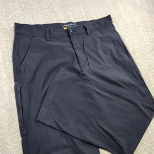 Pantalone Eddie Bauer Travex Uomo 35x30 Horizon Guide Chino Nero Elasticizzato Performance - Foto 1 di 10