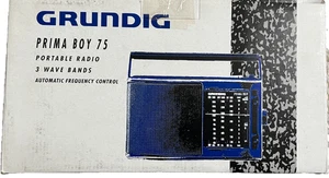 GRUNDIG PRIMA BOY 75 Portable 3 Band Radio With Box. Good Condition & P W Order. - Picture 1 of 17