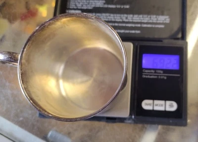 Taza bebé vintage de plata esterlina Reed & Barton en caja original - 69,25 gramos Foto 1 de 4