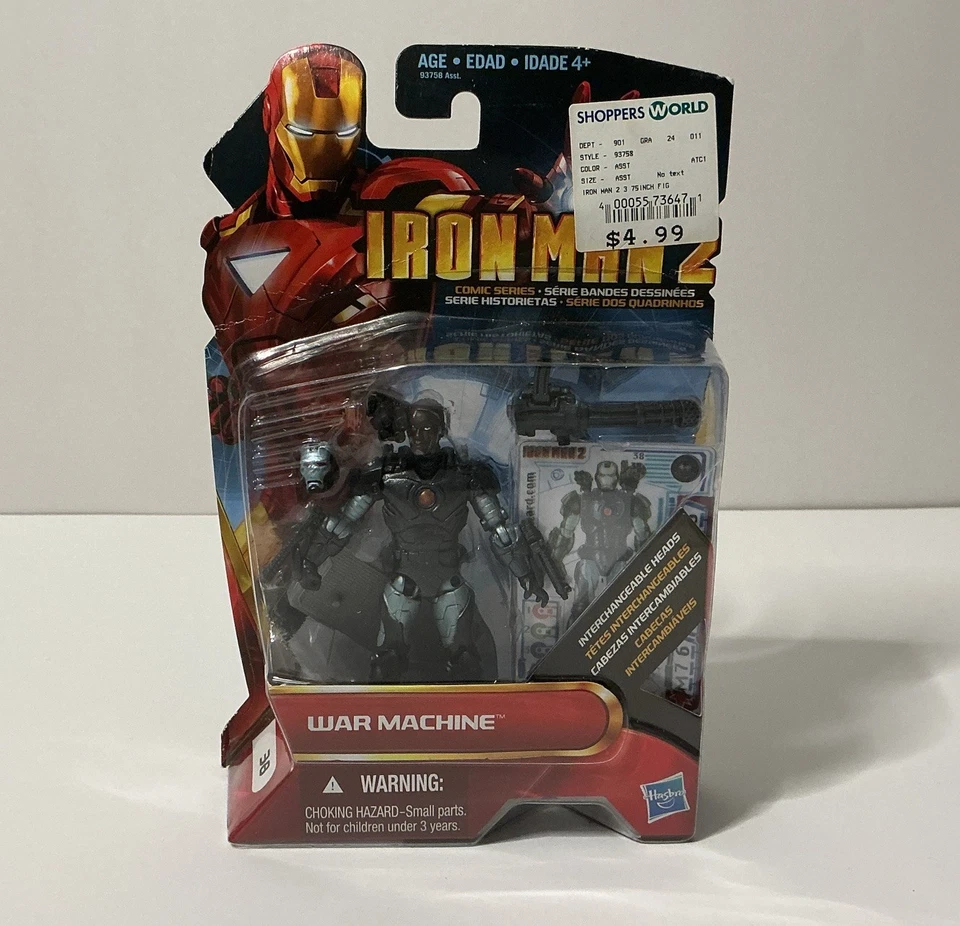Figura de acción Hasbro Marvel Iron Man 2 War Machine #38 Foto 1 de 4