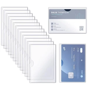 12 Pack Social Security Card Protector, Clear Medicare Card Protector Sleeves... - Picture 1 of 7