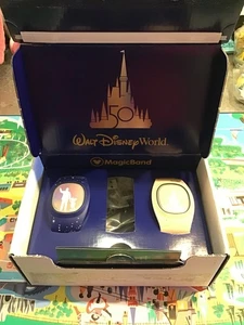 Disney Parks 50th Anniversary Partners & Castle Magicband Plus-NEW - Picture 1 of 4