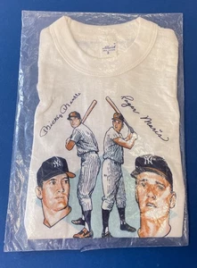 Original Sealed Mickey Mantle Roger Maris Yankees Child Size T-Shirt • S - Picture 1 of 4