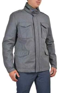Ballantyne Gray 100% Wool Hooded Insulated Jacket Coat Retail $1050  Size L - Picture 1 of 7