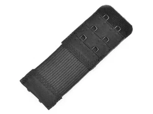 BH Erweiterung BH-Verlängerung Verschluss 2er Haken Elastisch 3 cm Schwarz - Bild 1 von 3