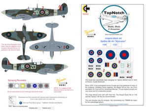 TopNotch 1/32 Spitfire IX Mylcraine Insignia Masks - Picture 1 of 1