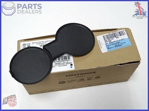 GENUINE VW TIGUAN SHARAN SEAT ALHAMBRA CUP HOLDER RUBBER INSERT TRAY MAT PAD - Picture 1 of 8