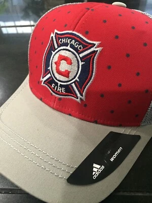 MUJER ADIDAS CHICAGO FIRE TRUCKER GORRA SNAPBACK GORRA Gorra Sombrero MLS ROJO/GRIS NUEVO CON ETIQUETAS Foto 1 de 3