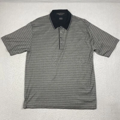 Camisa Polo Tiger Woods Nike Golf Para Hombres Grande Gris A Cuadros Manga Corta Adulto Foto 1 de 4