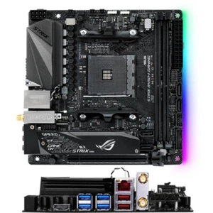 Placa madre para juegos ASUS ROG STRIX B450-I AMD B450 2xddr4 Mini-ITX Socket AM4 M.2 - Imagen 1 de 5