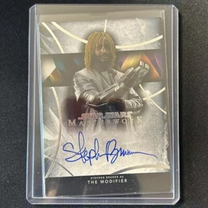 💰2024 TOPPS STAR WARS MASTERWORK AUTO STEPHEN BRUNER AS THE MODIFIER - Picture 1 of 1