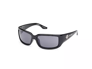 Occhiali moto Harley-Davidson Marcolin Race Her HZ0018-01A Smoke nero lucido - Foto 1 di 10