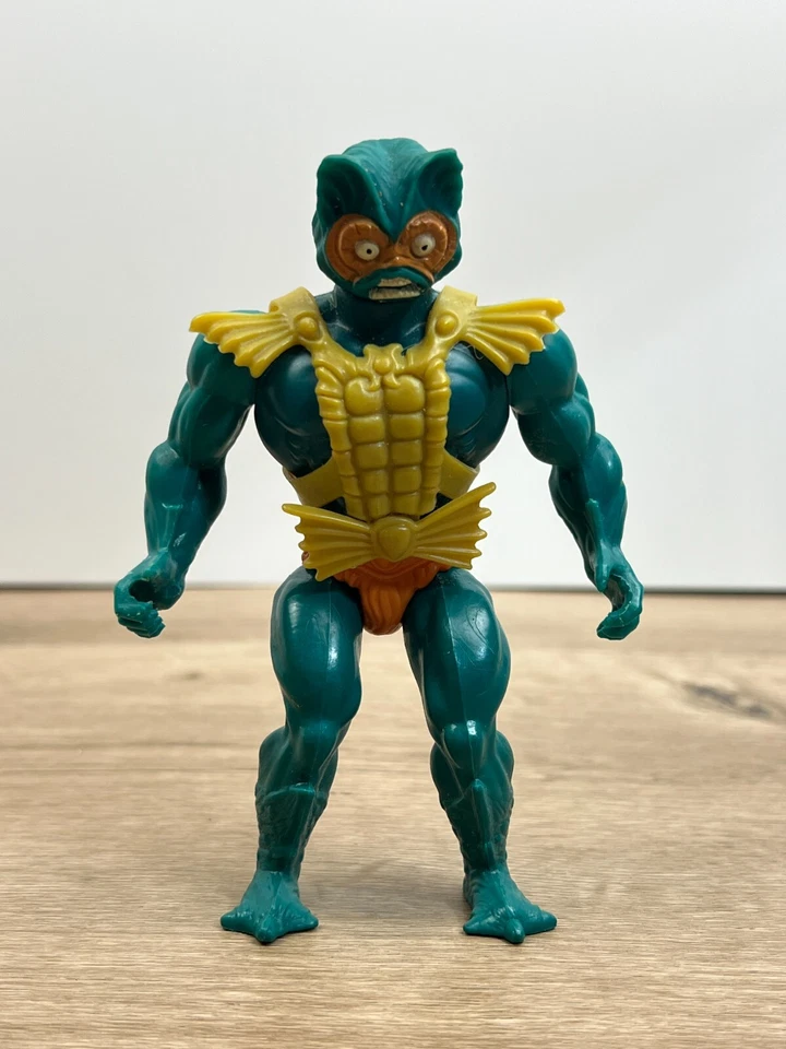 Boneco de ação vintage MOTU Mer-Man He-Man Masters of the Universe 1981 Taiwan Ma - Imagem 1 de 4