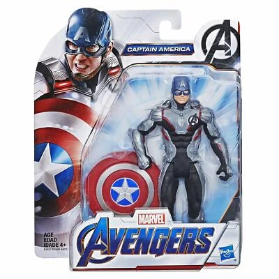FIGURA DE ACCIÓN AVENGERS MARVEL ENDGAME TEAM SUIT CAPITÁN AMÉRICA 6 PULGADAS Foto 1 de 4