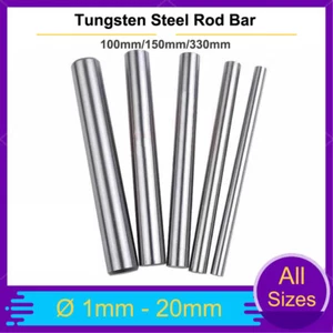 Carbide Steel Rod Bar Solid Round Ø1mm-20mm Metal Working 100/150/330mm Length - Picture 1 of 24