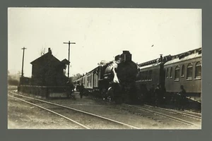 Newcastle WYOMING RPPC c1910 DEPOT Train Station nr Gillette Moorcroft RAILROAD - Picture 1 of 4